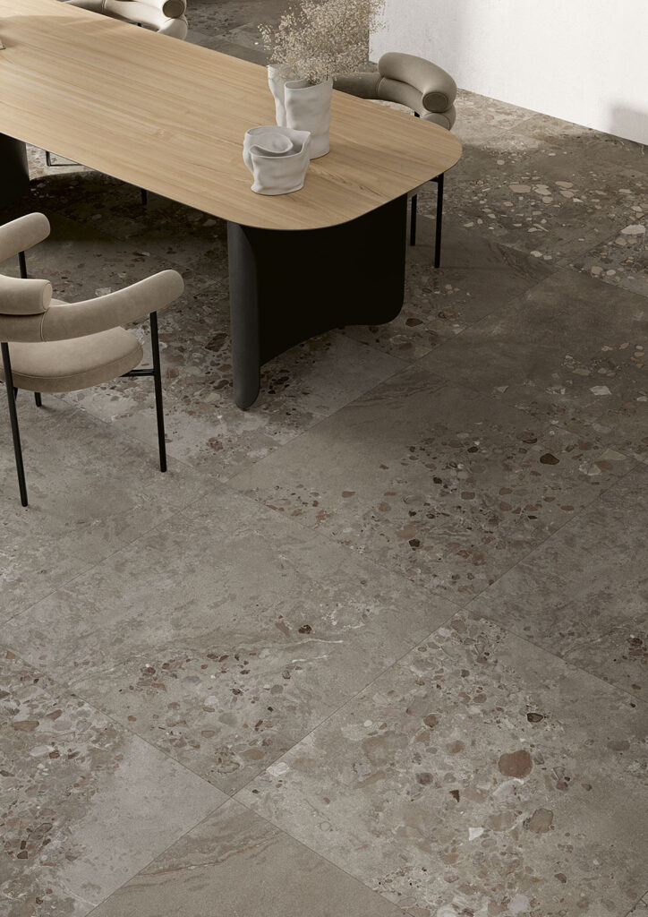 Ceramica Fioranese I Cocci Siciliani Nero 90x90 gres porcellanato effetto pietra