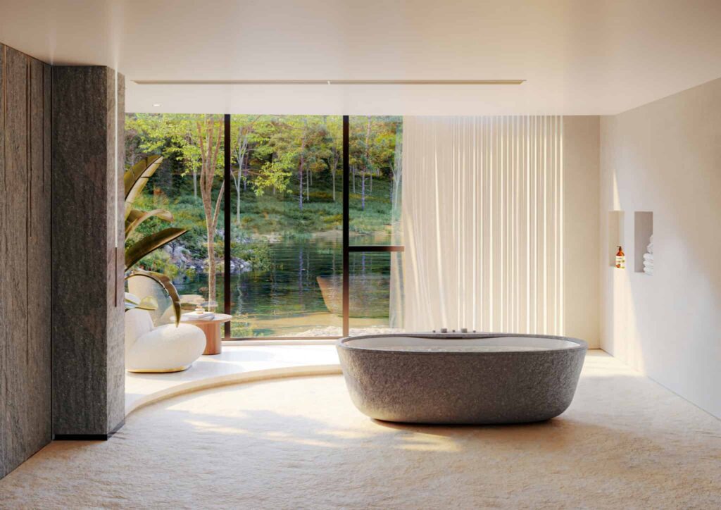 Kreoo vasca in marmo pearl airpool tub scaled 1 2048x1447